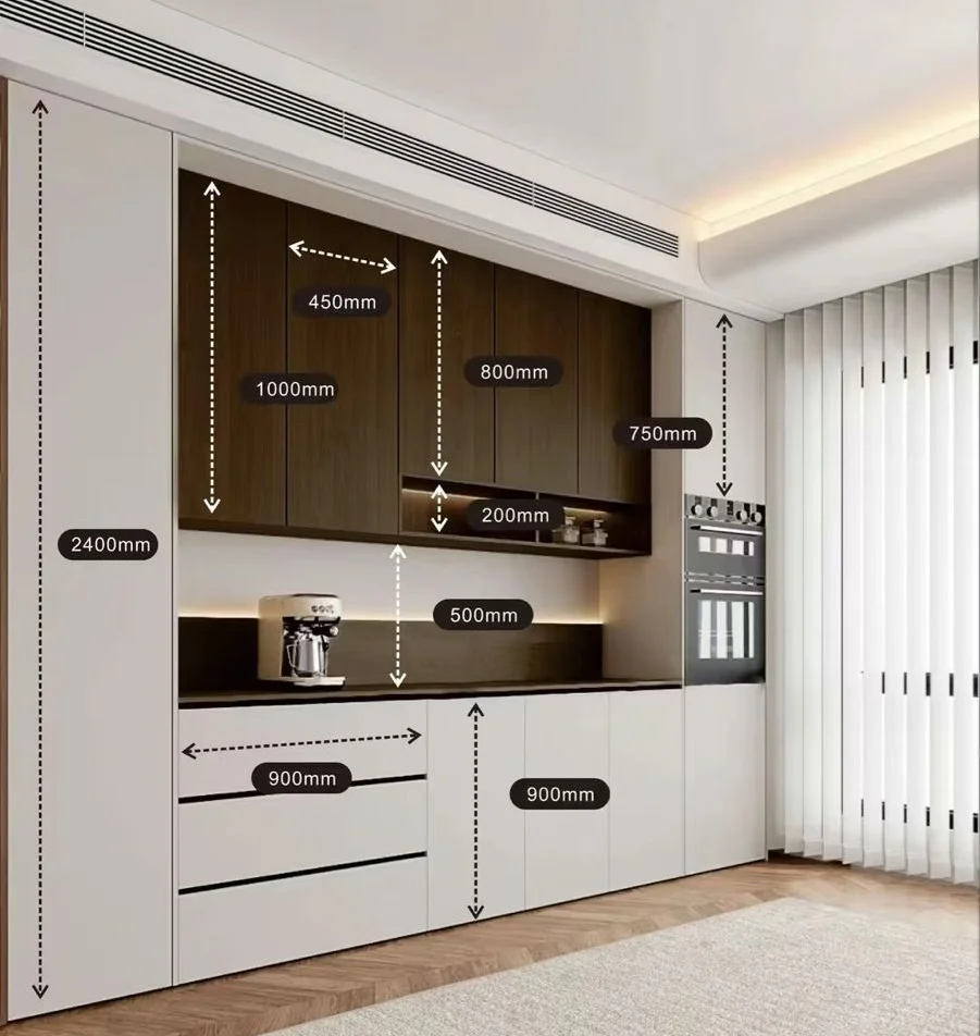 ابعاد استاندارد در کابینت های آشپزخانه
